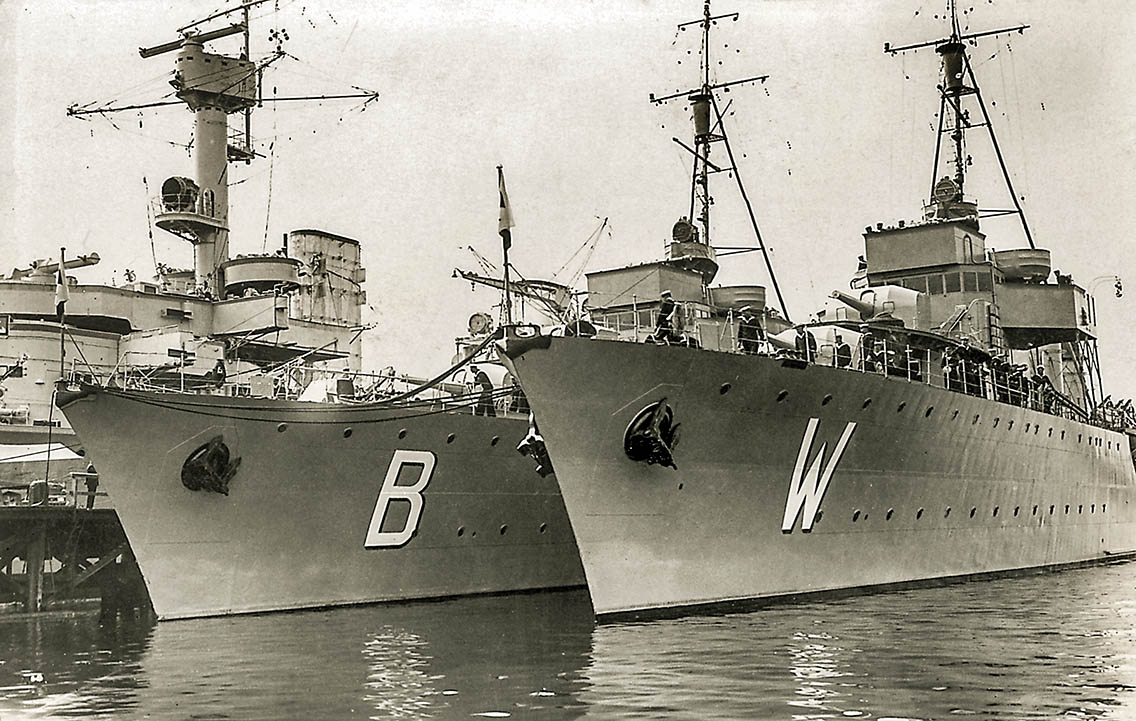 ORP Wicher i ORP Burza w II wojnie światowej