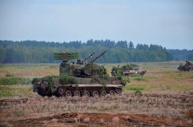 Ukraińska służba przeciwlotniczego zestawu Tunguska