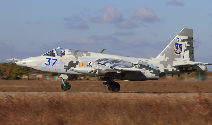 Ukraińskie Su-25 w działaniach bojowych