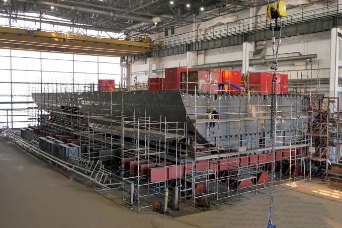 Prezentacja konfiguracji fregaty ORP Wicher na MSPO 2024